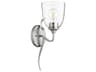 Quorum Jardin 1-Light Satin Nickel Wall Sconce