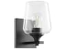 Quorum Veno 1-Light Matte Black Wall Sconce