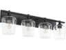 Quorum Veno 4-Light Matte Black Vanity Light