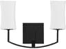 Quorum Ayala 2-Light Matte Black Wall Sconce