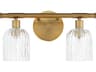 Quorum Meriam 2-Light Brushed Brass Vanity Light