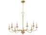 Quorum Maryse 9-Light Aged Brass Chandelier