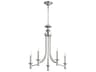 Quorum Rossington 5-Light Satin Nickel Candelabra Chandelier