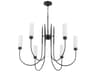 Quorum Jerome 6-Light Matte Black Candelabra Chandelier