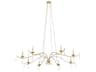 Quorum Lorelei 8-Light Aged Silver Leaf Candelabra Chandelier
