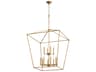 Quorum Gabriel 12-Light Gold Leaf Candelabra Tiered Chandelier