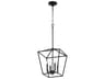 Quorum Gabriel 4-Light Noir Black Candelabra Chandelier