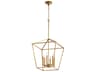 Quorum Gabriel 6-Light Gold Leaf Candelabra Chandelier