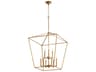 Quorum Gabriel 9-Light Gold Leaf Candelabra Tiered Chandelier