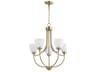 Quorum Enclave 5-Light Aged Brass Bell Chandelier