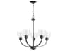 Quorum Reyes 5-Light Textured Black Chandelier