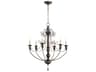 Quorum Salento 6-Light Vintage Copper Candelabra Chandelier
