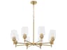 Quorum Wallinger 8-Light Aged Brass Chandelier