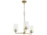 Quorum Goodwin 3-Light Aged Brass Chandelier