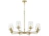 Quorum Goodwin 8-Light Aged Brass Chandelier