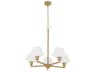 Quorum Cassini 5-Light Aged Brass Chandelier