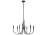Quorum Summit 6-Light Textured Black Candelabra Chandelier