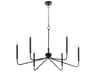 Quorum Providence 6-Light Matte Black Candelabra Chandelier
