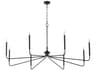 Quorum Providence 8-Light Matte Black Candelabra Chandelier