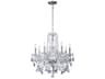 Quorum Bohemian Katerina 8-Light Chrome Crystal Candelabra Chandelier