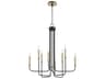 Quorum Hope 8-Light Noir With Aged Brass Black Candelabra Chandelier