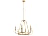Quorum Marquee 6-Light Gold Leaf Candelabra Round Chandelier