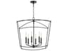 Quorum Mantle 6-Light Matte Black Pendant