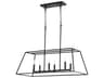 Quorum Gabriel 6-Light Noir Black Island Pendant