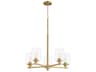 Quorum Veno 5-Light Aged Brass Chandelier