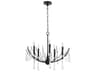 Quorum Eloise 5-Light Matte Black Candelabra Chandelier