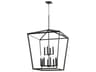 Quorum Manor 12-Light Noir Black Candelabra Tiered Chandelier