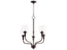 Quorum Richmond 5-Light Oiled Bronze With Clear Seeded Glass Bell Chandelier