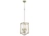 Quorum Marquee 4-Light Aged Silver Leaf Candelabra Chandelier