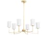 Quorum Ayala 6-Light Gold Leaf Chandelier