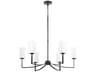 Quorum Ayala 8-Light Matte Black Chandelier