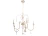 Quorum Clasica 5-Light Washed Oak Off White Candelabra Chandelier