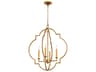 Quorum Dublin 4-Light Gold Leaf Candelabra Chandelier