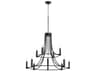 Quorum Olympus 12-Light Noir Black Candelabra Tiered Chandelier