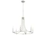 Quorum Olympus 6-Light Satin Nickel Candelabra Chandelier