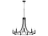 Quorum Olympus 9-Light Noir Black Candelabra Chandelier