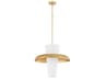 Quorum Mallory 1-Light Aged Brass Pendant