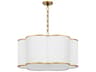 Quorum Belinder 6-Light Brass Pendant
