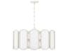 Quorum Belleview 5-Light Washed Oak Off White Pendant