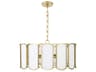Quorum Belleview 5-Light Aged Brass Pendant