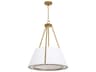 Quorum Gorham 4-Light Brushed Brass Empire Pendant