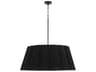 Quorum Anton 8-Light Matte Black Drum Pendant