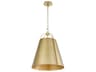 Quorum Ellen 3-Light Aged Brass Pendant