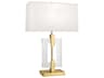 Robert Abbey Lincoln Modern Brass Crystal Buffet Lamp