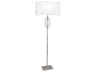 Robert Abbey Lincoln Polished Nickel Crystal Floor Lamp