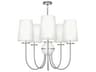 Robert Abbey Fineas 5-Light Dark Antique Nickel Alabaster Stone Chandelier